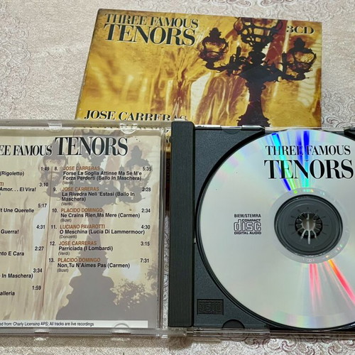 Three Famous Tenors 3 CD box set like new, classical opera
