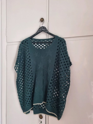 Boho Chic πλεκτή μπλούζα poncho σαν καινούργιο