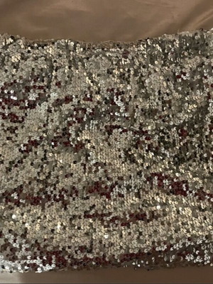 Skirt silver with sequins unused, size S