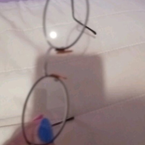 Metal glasses frame like new, black