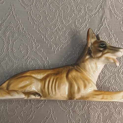Vintage porcelain decorative figure German Shepherd like new