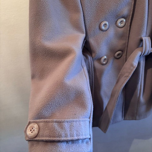 Beige coat size 56 like new with detachable belt