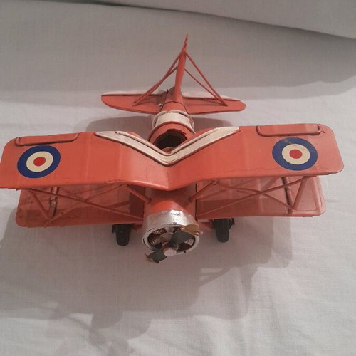 Collectible metal iron airplane