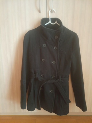 Kookai women's coat small, like new, black, short length