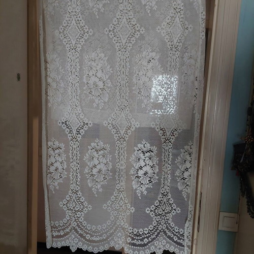 Lace Curtain new, romantic vintage design 92×200 cm