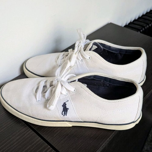 Ralph Lauren Hanford men's white sneakers like new