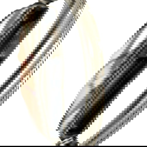 Burberry чанта за рамо употребявана, бежова и сребърна лакова кожа