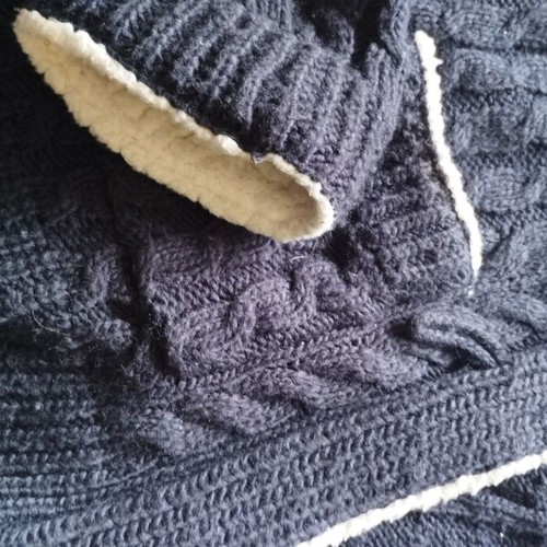 Zara cardigan with hood used, size M, blue