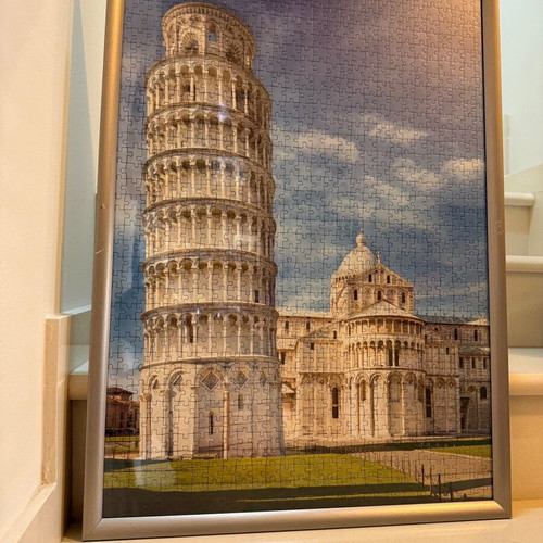 Puzzle Leaning Tower of Pisa in frame new, size 53x73