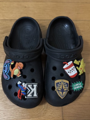 Crocs παιδικές παντόφλες μεταχειρισμένες, νούμερο 11, μαύρες