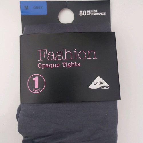 Primark tights new, pack of 2, black 100denier and grey 80denier size M