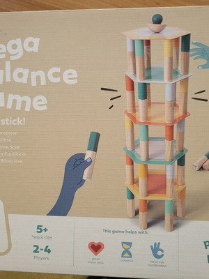 Mega Balance Game wooden toy like new by BS Toys for ages 5+