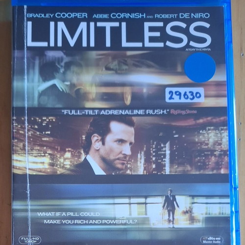 Limitless Blu-ray used with Greek subtitles