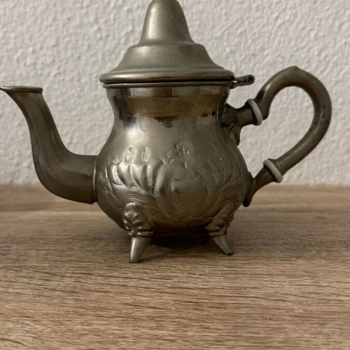 Moroccan teapot Dar El Berrad used, handmade