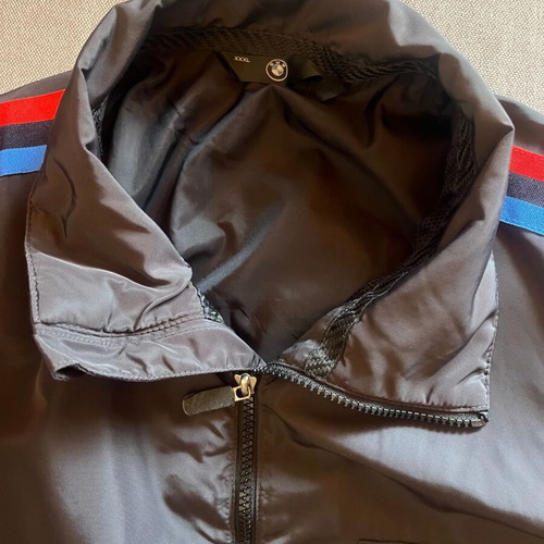 BMW Motorsport Jacket like new, black with red and blue stripes, 3XL