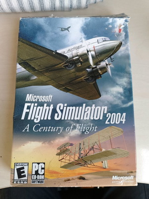 Microsoft Flight Simulator 2004 A Century of Flight PC CD ROM μεταχειρισμένο, πλήρες πακέτο 4 CD