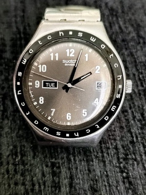 Ρολόι Swatch μεταχειρισμένο, αδιάβροχο, μεταλλικό, vintage