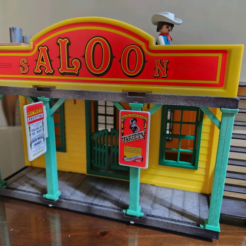 Playmobil 3461 Saloon used vintage collectible western building