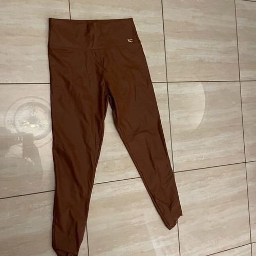 Bento leather leggings like new, brown