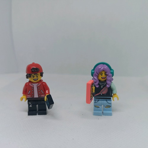 Lego figures Parker L Jackson and Jack Davis like new, 2 pieces