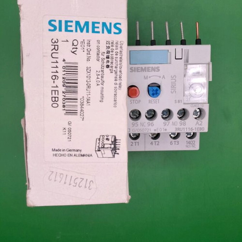 Siemens thermal overload relay new in box