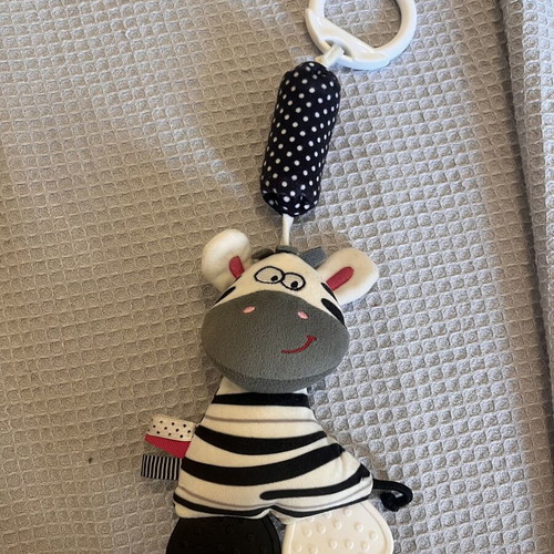 Hanging Rattle with Teether like new, 34cm