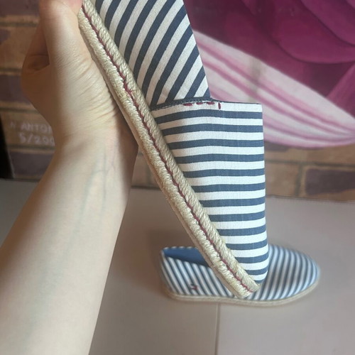 Tommy Hilfiger Nautical Stripe Espadrilles, size 38, with box