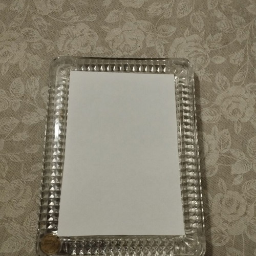 Vintage Cristal d'arques France Lead Crystal Frame like new