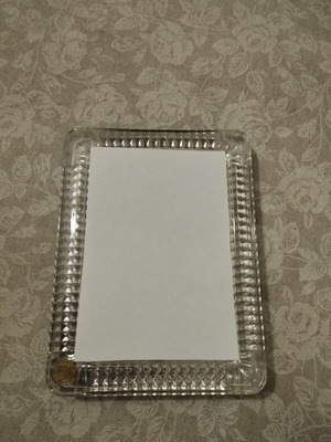 Vintage Cristal d'arques France Lead Crystal Frame like new