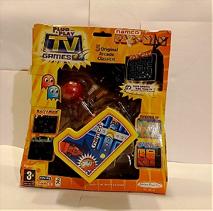 Pac Man Arcade Classics Namco Plug & Play tv games 5 original arcade games