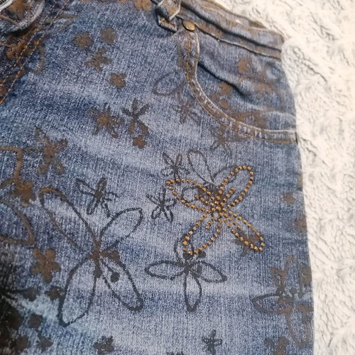 Blugirl Blumarine jeans used, size 36, embossed leather design
