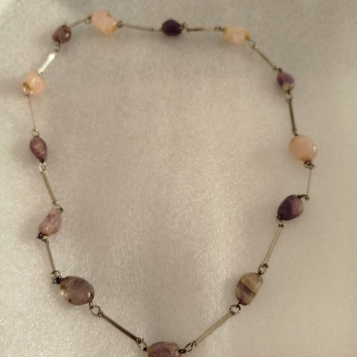 Necklace from the '80s with stones used without clasp