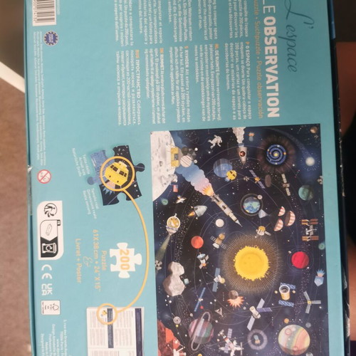 Djeco puzzle like new, space theme, 200 pieces