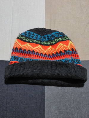 Children's colorful knit cap lightly used