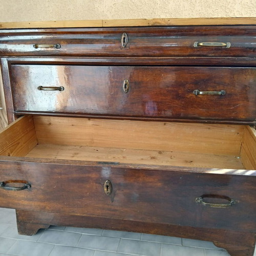 Gkomos antique dresser with marble top, 4 drawers