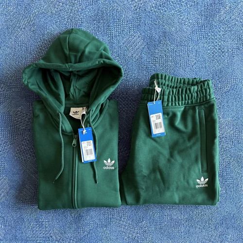 Adidas Trefoil Essentials men's tracksuit set new, size M, green