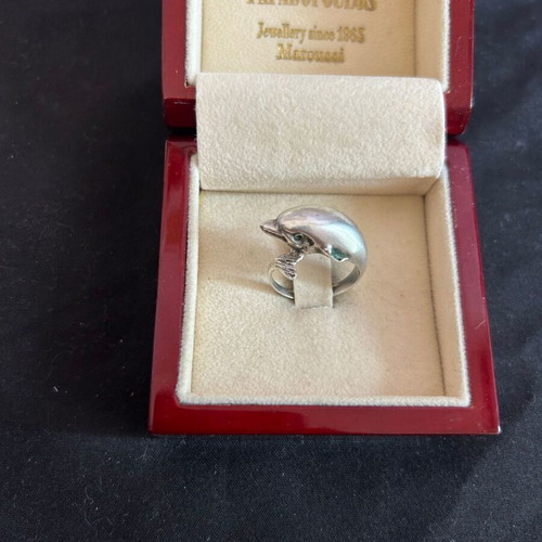 Silver 925 dolphin ring like new
