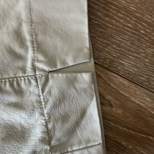 Moutaki faux leather pants like new, grey, size Medium