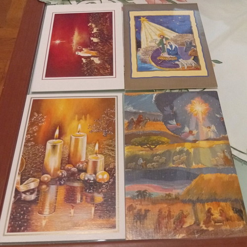 Christmas greeting cards and gift tags new, set of 35 pieces