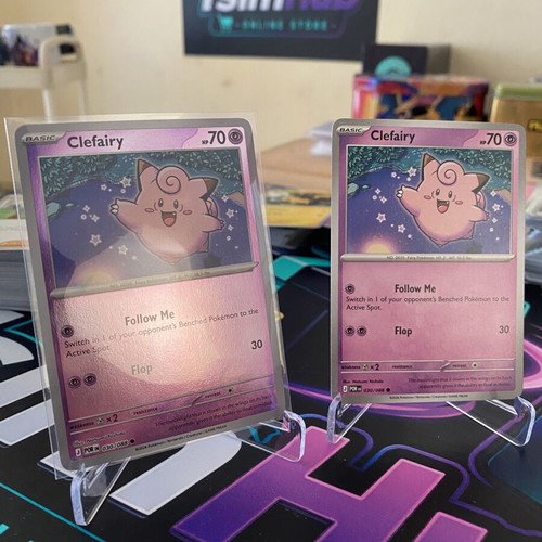 Clefairy cards like new, set of two