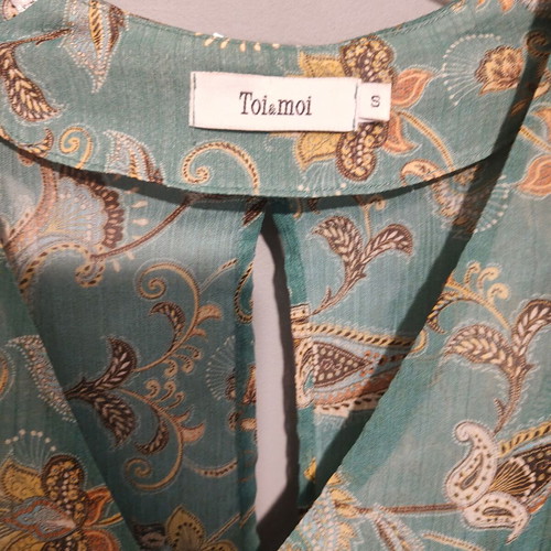 Toi&Moi shirt blouse new, silk-like with paisley pattern