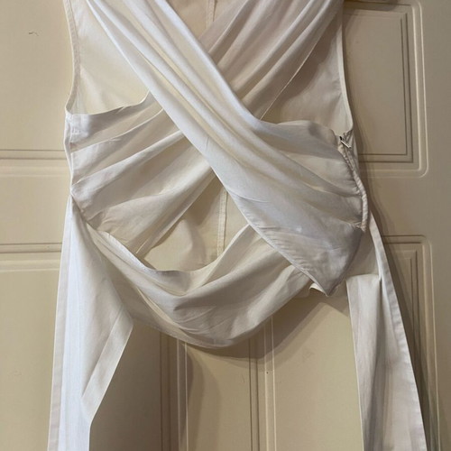Zara Basic white crossover sleeveless top size S like new