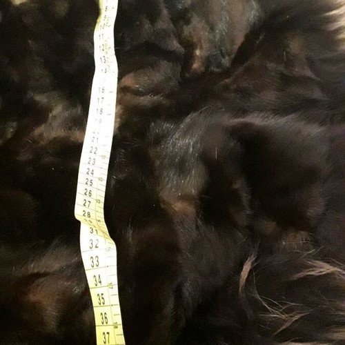 Mink fur coat like new, brown, size L