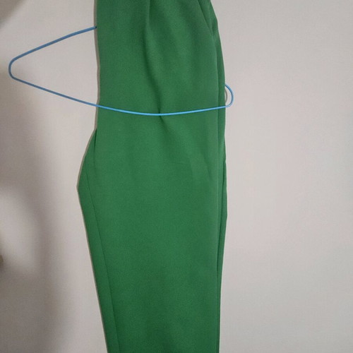 Zara pants XS like new, green, high-waisted suit style