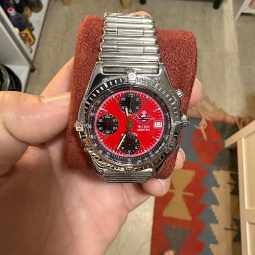 Breitling Chronomat μεταχειρισμένο με καντράν Red Arrows και bullet μπρασελέ
