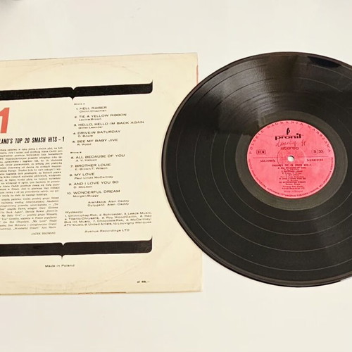 Alan Caddy England's Top 20 Smash Hits vinyl LP used, 1974 Polish edition