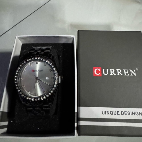 Curren women's watch new, black