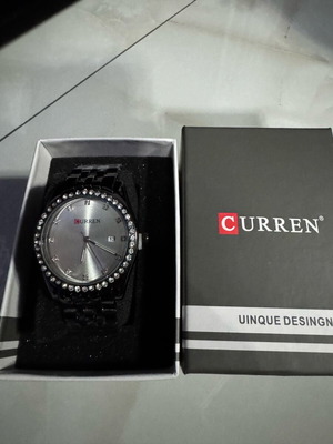 Curren women's watch new, black