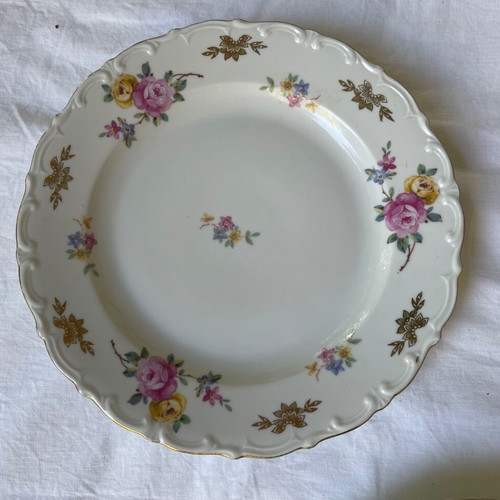 Kahla porcelain plates used, pack of 5, vintage