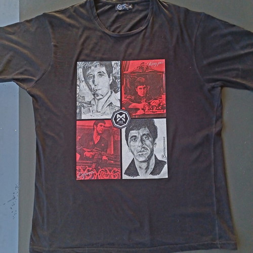 Scarface T-shirt Mafia 101 used, size XL, black and red